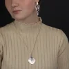 Long earrings with aventurine on the ear transformers silver 925